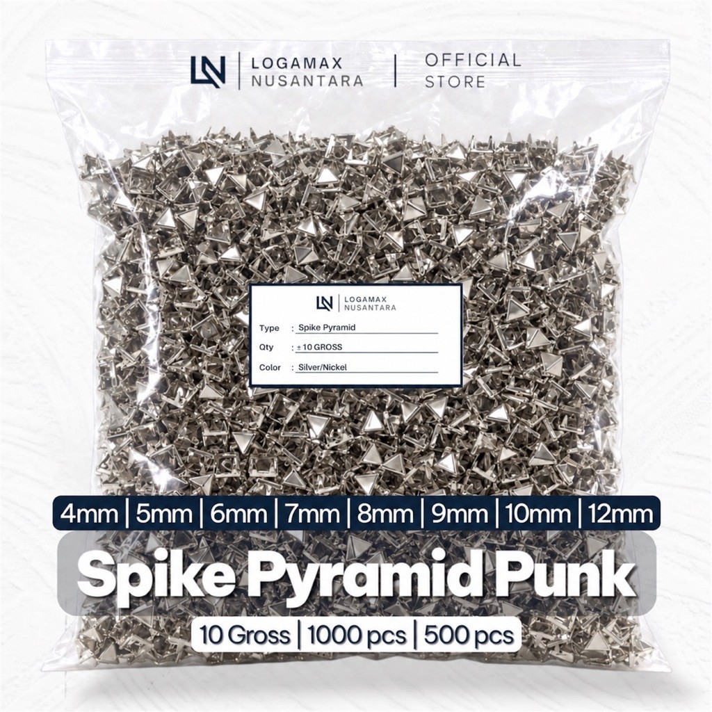 (±5.000 PCS) SPIKE PYRAMID KAKI 4 / SPIKE PYRAMID PUNK/ SPIKE PYRAMID SABUK / SPIKE PYRAMID JAKET / 
