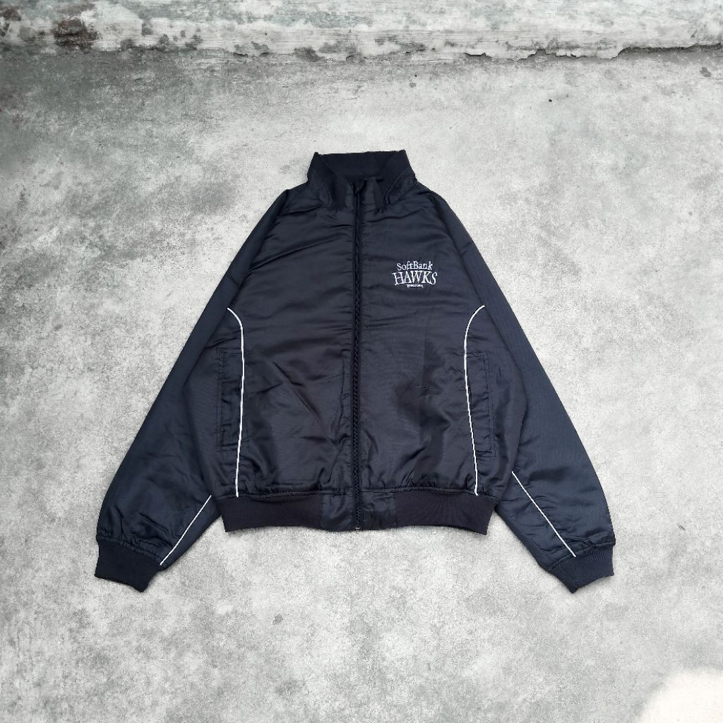 HAWKS - Jacket Baseball Black