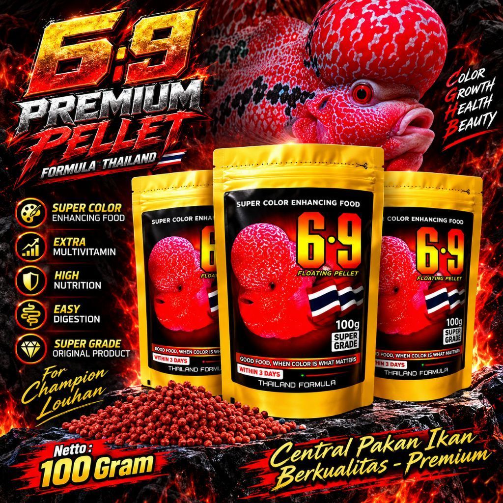 Pelet Louhan 6.9 100 Gram Formula Thailand