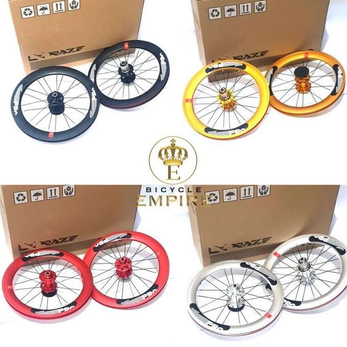 Raze Pro Wheelset 16 Plus 349 Disc Brake Bicycle Empire