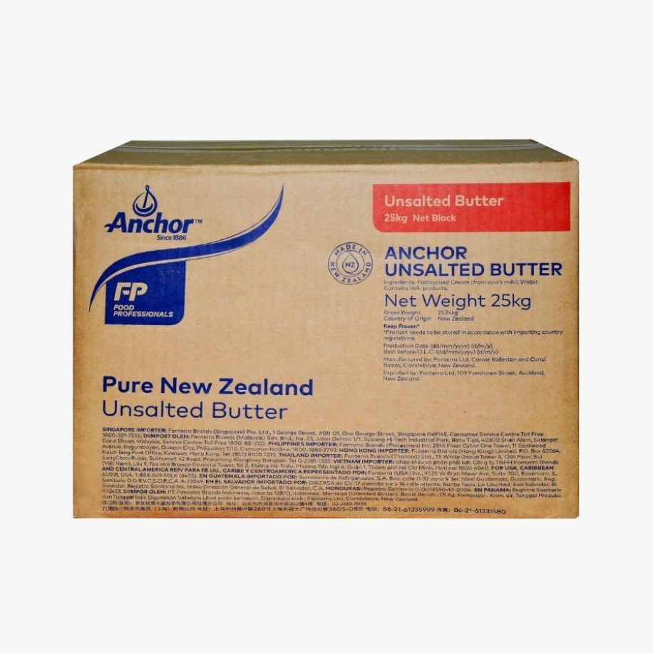 BUTTER ANCHOR UNSALTED 1KG / ANCHOR BUTER UNSALTED 1KG