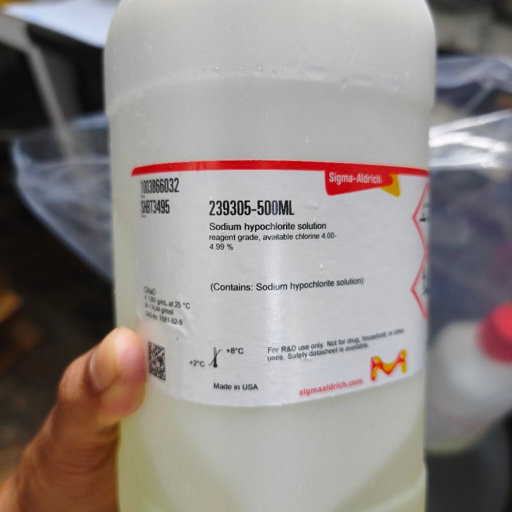 Natrium hipoklorit solution sigma aldrich 500ML
