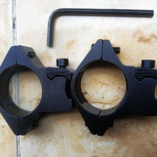 monting 1baut  rel 11 od25 pendek bawaan teleskop retarget 4x32