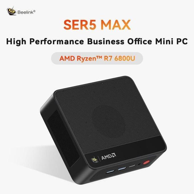 Mini PC Beelink SER5 MAX 6800U AMD Ryzen7 32GB/1TB SSD M.2 PCle4.0 HDMI DP USB Type C Windows 11 Pro