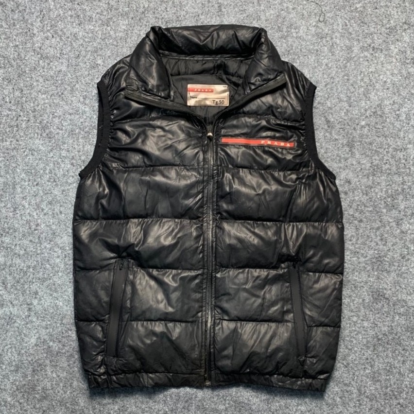 Vest puffer jacket prada