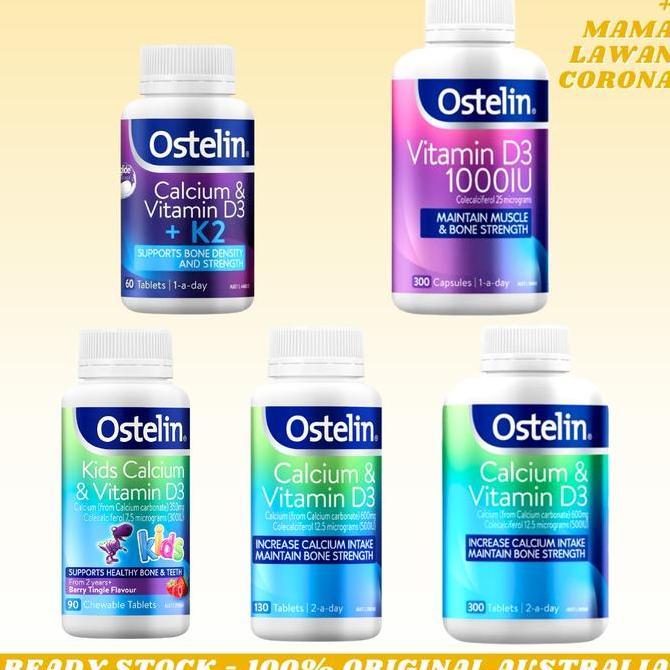 OSTELIN Calcium & Vitamin D3 130 300 Tablets 1000iu Cal DK2 60 Tablet