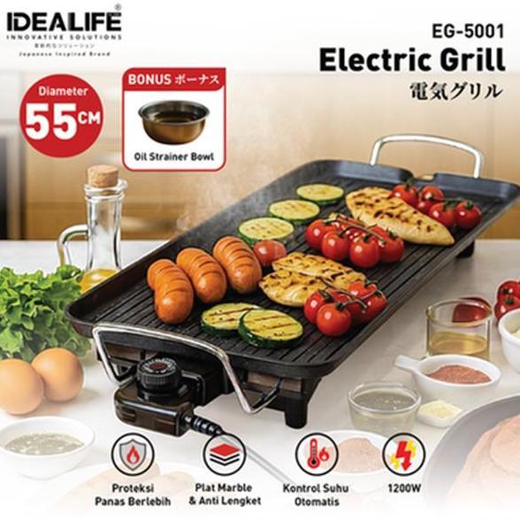 New- Idealife Eg-5001 Alat Panggang Listrik Eg5001 Electric Grill Il-116S Alat Pemanggang Elektrik