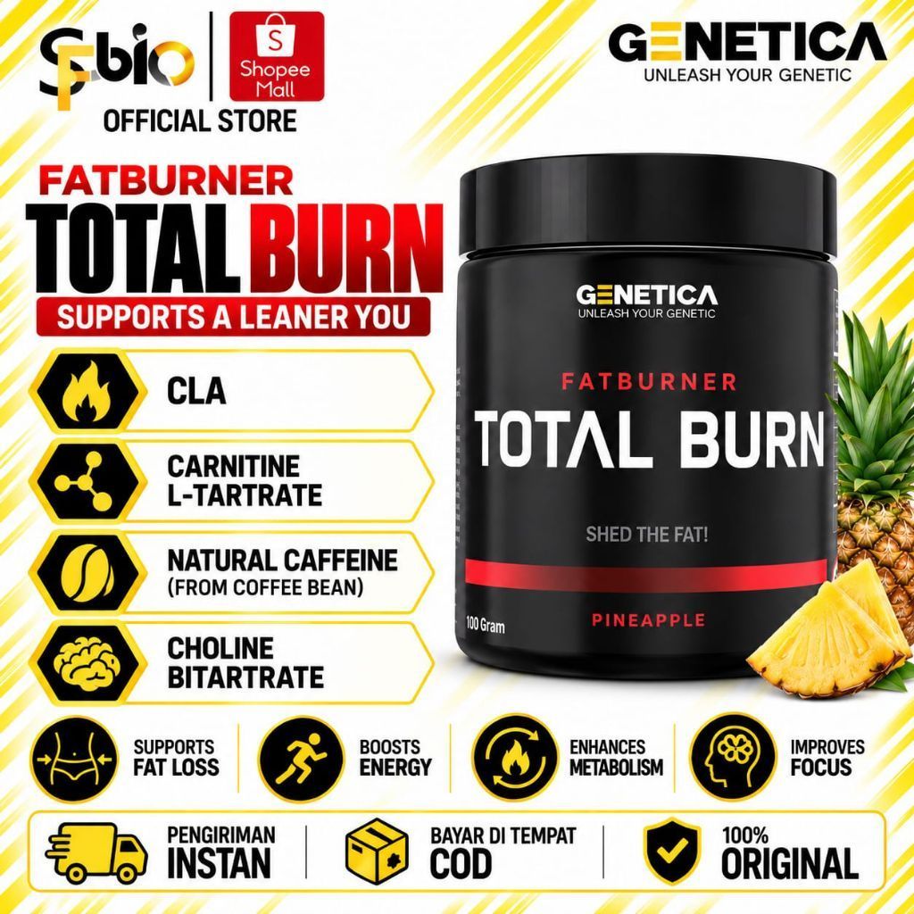 Genetica Total Burn Fat Burner 100 Gram Fat burner