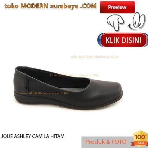 JOLIE ASHLEY Camila Hitam Sepatu Wanita Casual Pantofel Slip On