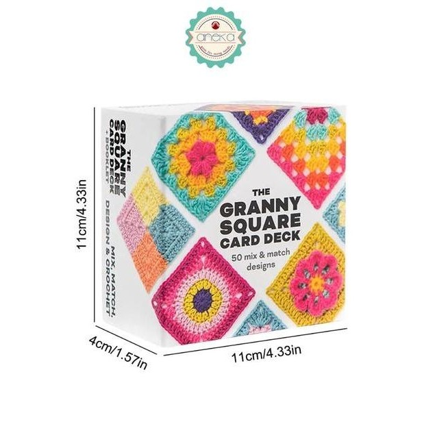 Miyan_Shops - Aneka - Granny Squares Crochet Deck / Pattern  Design Booklet / Pola Rajutan Kotak