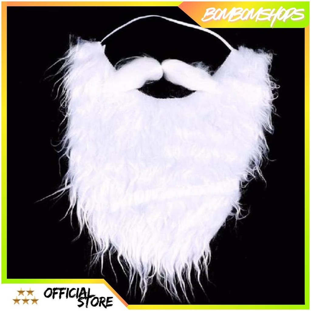 Jenggot Santa Claus / Jenggot putih Santa Murah Christmas Natal Cosplay NS Promo