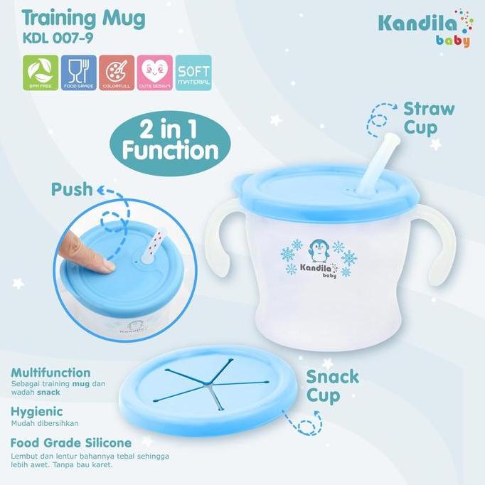BOSU399 KANDILA BABY GELAS MINUM ANAK TRAINING MUG 300ml KDL007-9 /  REFILL SEDOTAN BOTOL MUG KDL007