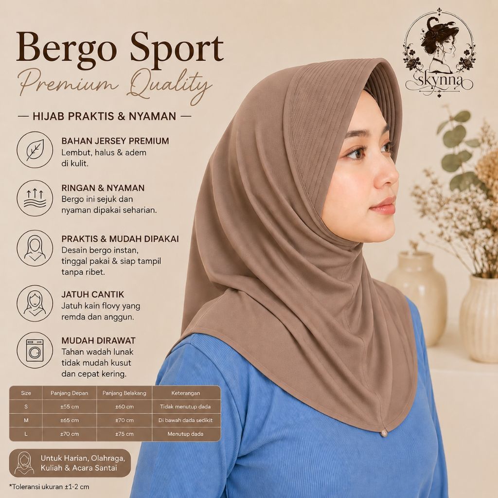 |Bergo Jersey Premium Coksu RH|Bergo Jersey Premium Wanita Jersey Premium Coksu