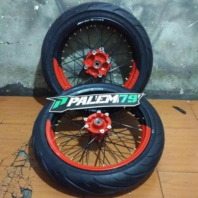 Wheelset Supermoto Powdercoating CRF 150 L - Paket Ban 17 300 & 350