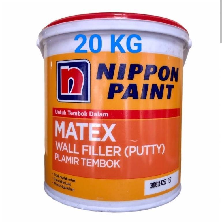 Nippon paint matex wall filler Putty 20kg,plamir tembok matex 20kg,plamur matex 20kg,dempul tembok 2