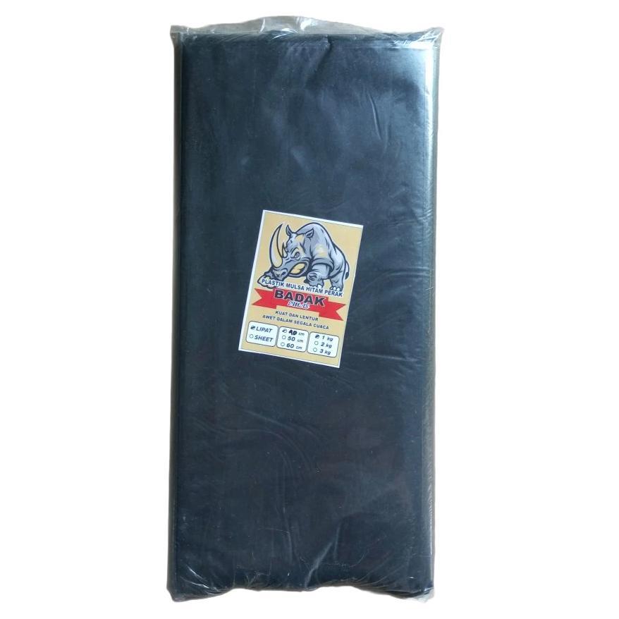 Mulsa Hitam Perak Cap Kebo 60 cm (1 Kg) Plastik Sawah