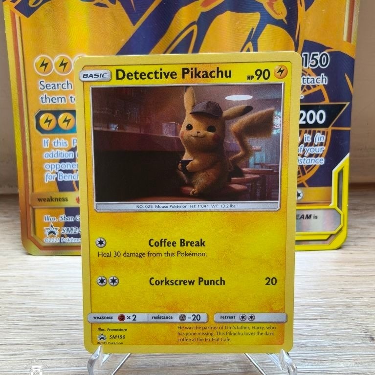 Detective Pikachu SM190 Movie Black Star Promo