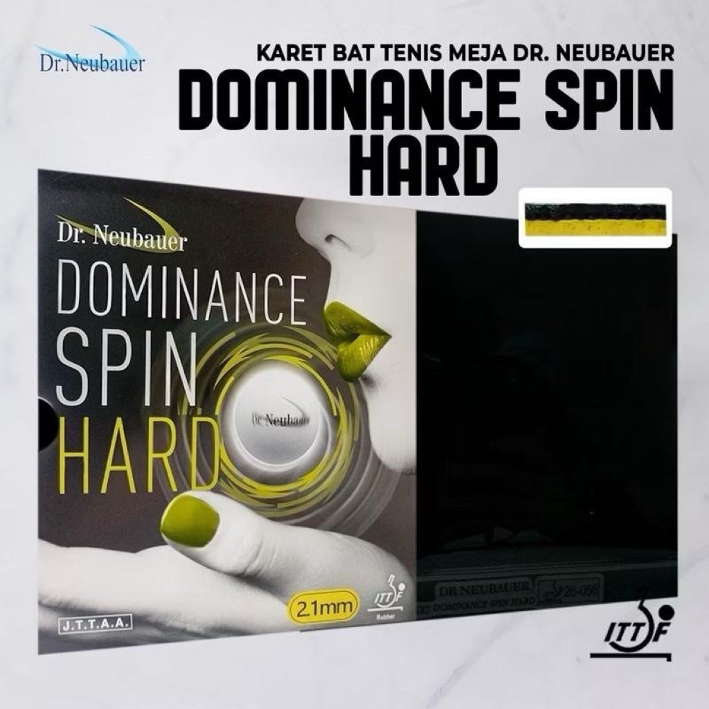 Karet Bet Pingpong Tenis Meja DR. NEUBAUER DOMINANCE SPIN HARD Original