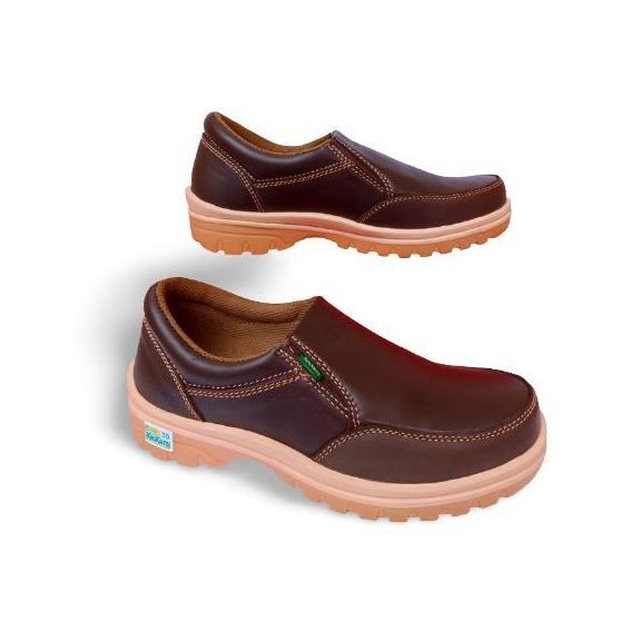Sepatu kickers pria original kulit sapi asli casual selop kasual slop dewasa slip on tanpa tali elas