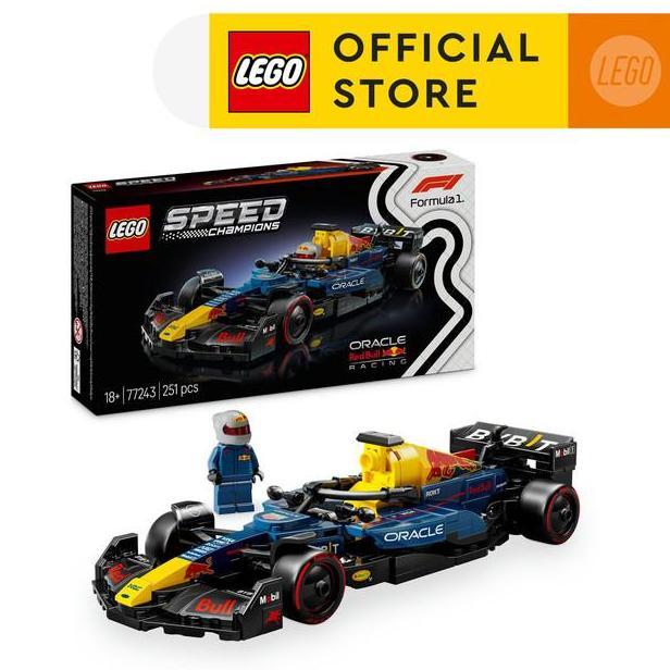 LEGO Speed Champions 77243 Oracle Red Bull Racing RB20 F1 Race Car (251 Pieces) Mainan Susunan Balok