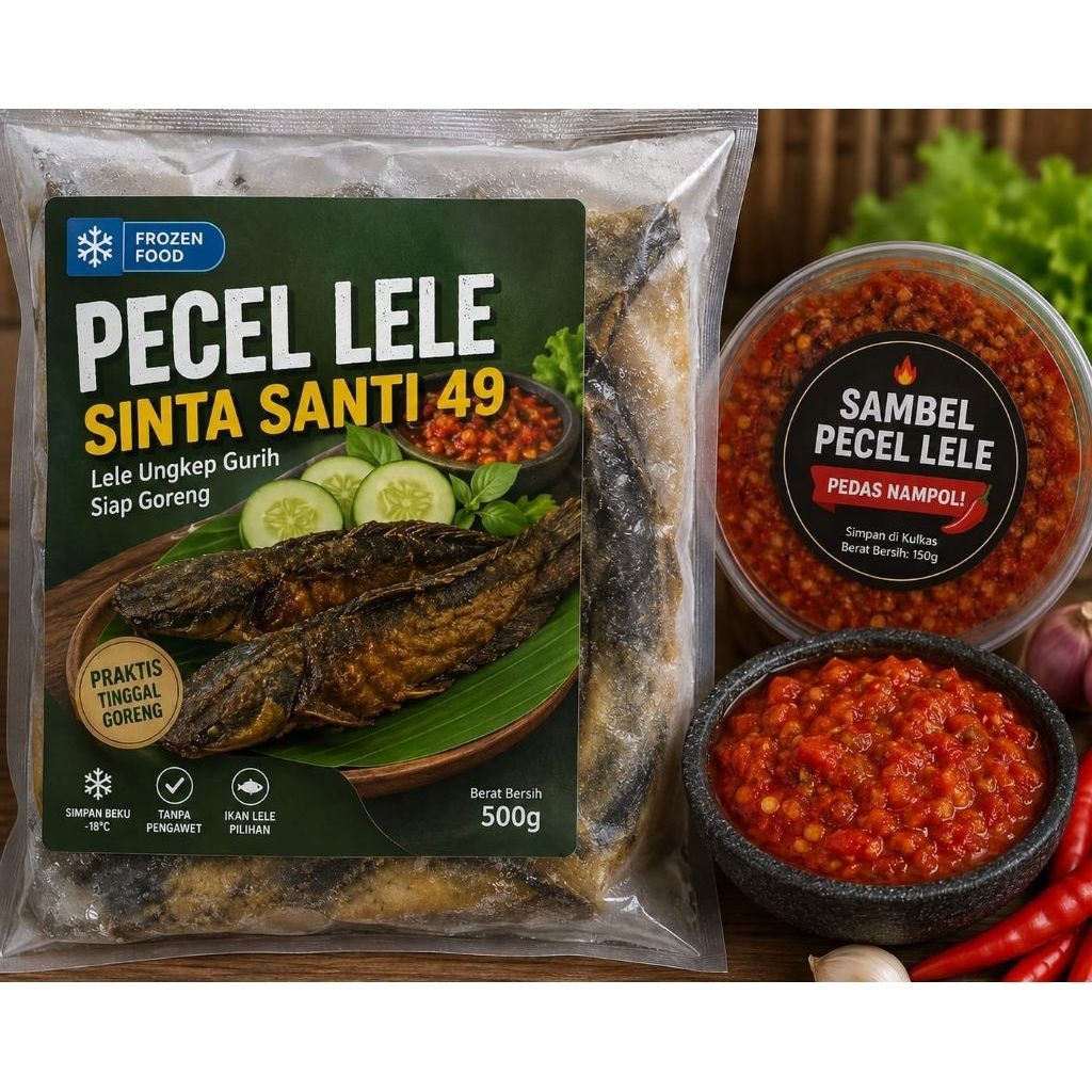 pecel lele frozen + sambel