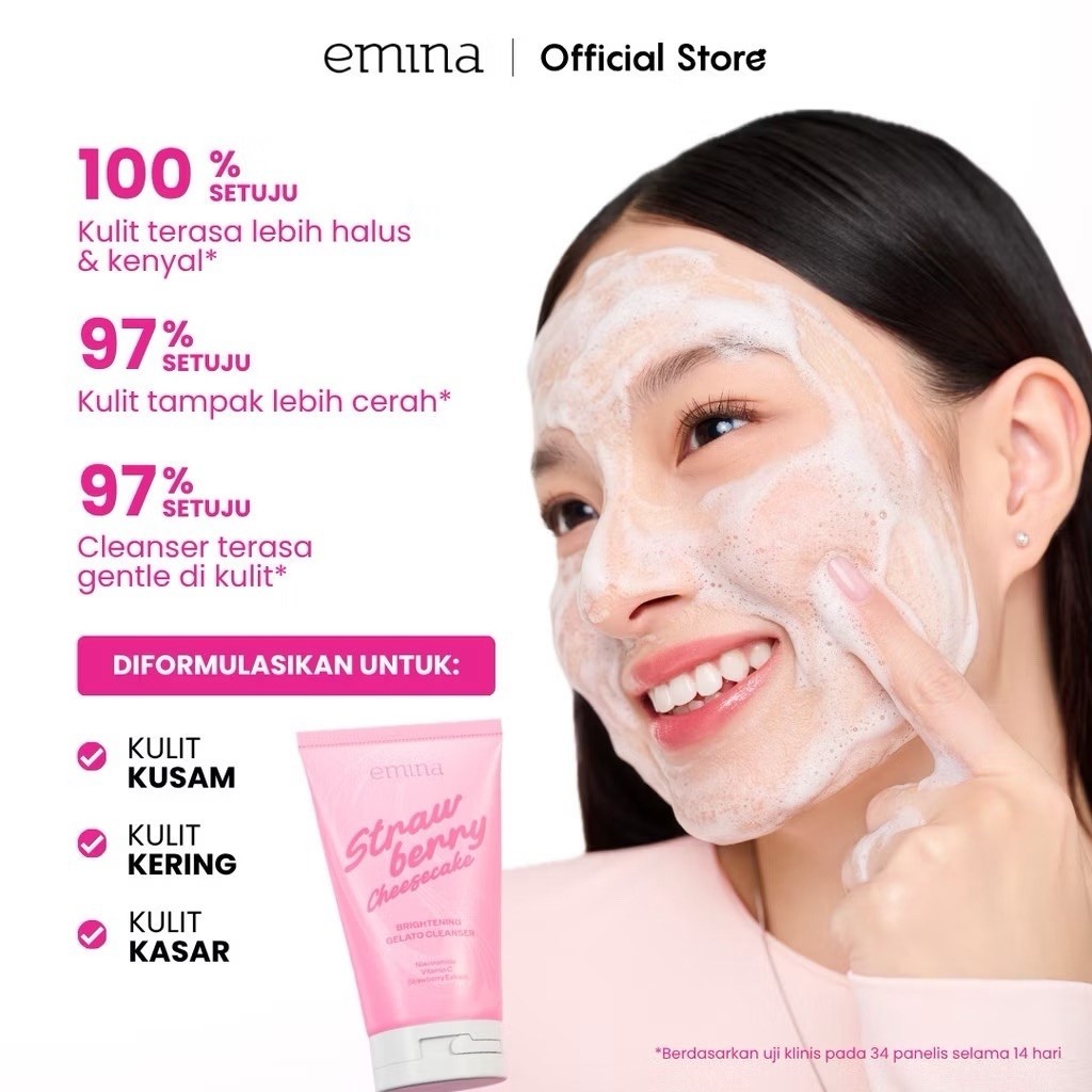 Emina Strawberry Cheesecake Gelato Cleanser 100ml