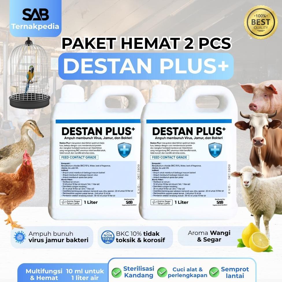 NEW PORODUK DESINFEKTAN KANDANG 1 LITER - DESTAN PLUS 1 L - DESINFEKTAN BKC 10% - DESINFEKTAN BKC 10