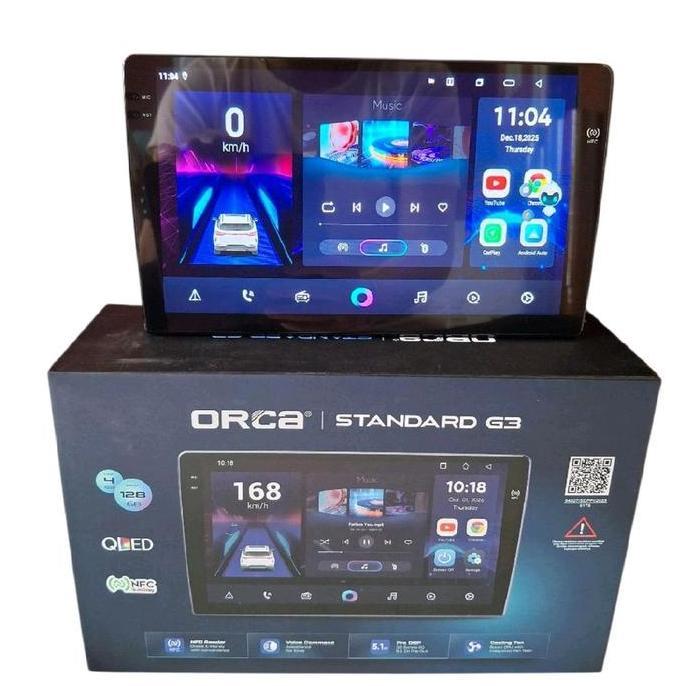Ready HEAD UNIT TAPE MOBIL ANDROID ORCA STANDAR SERIES UNTUK HONDA JAZZ 2008-2013 LAYAR 10 INCH Non 