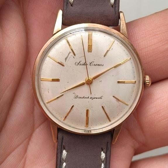 Jam Seiko Cronos Manual Winding Japan Made Original Vintage