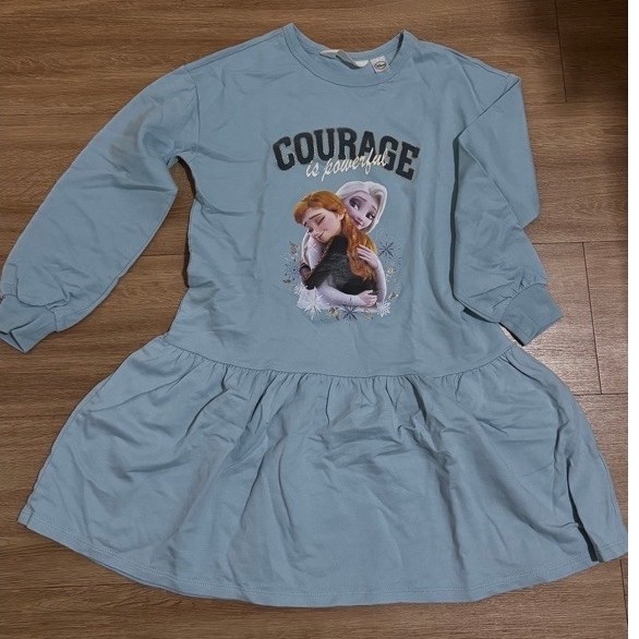 dress anak elsa frozen preloved