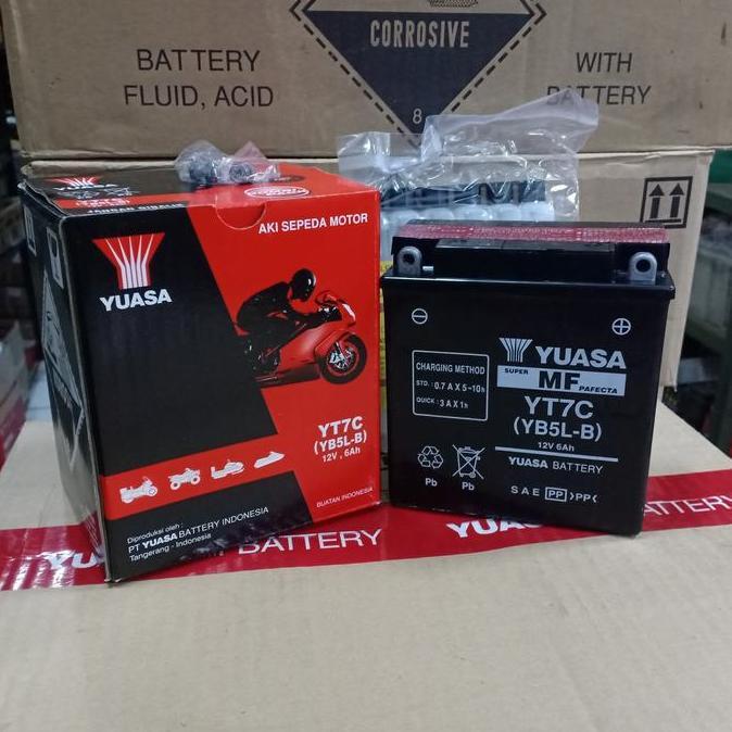 TERMURAH - Aki Yuasa YT7C Aki Kering Grand Mio Jupiter Tornado Megapro Asli Yuasa