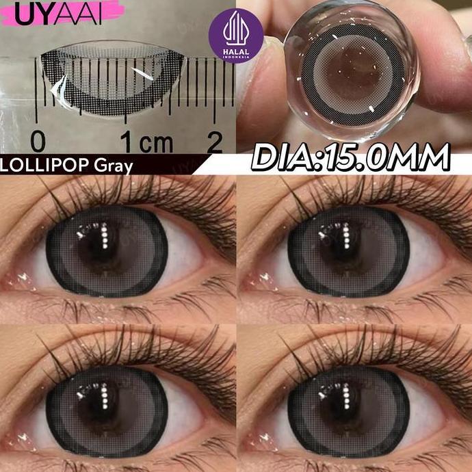 [COD] UYAAI SOFTLENS Lollipop COLOR LENSA KONTAK  BIG EYES 14.2-15 MM 6 MONTH Contact Lens