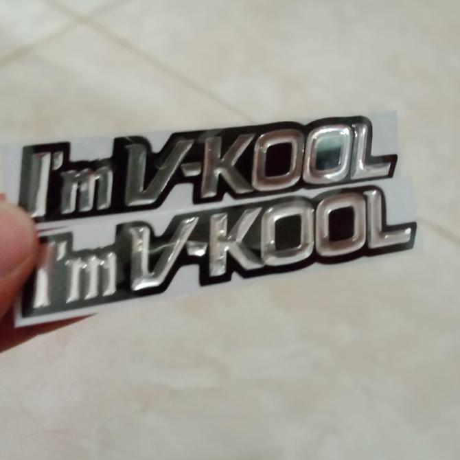stiker timbul vkool isi 2 pcs