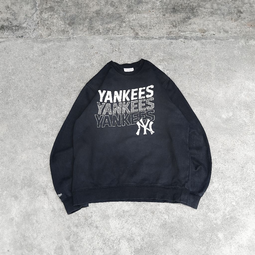 MITCHELL & NESS - Sweater Official Merchandise MLB Yankees Black
