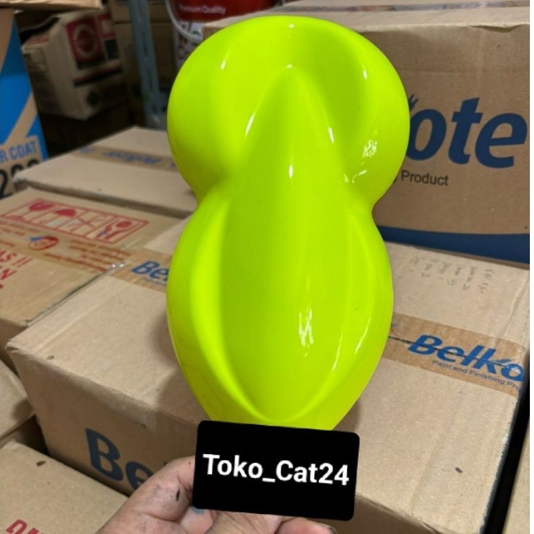 cat kuning stabilo pu/kuning stabilo bahan pu 100%