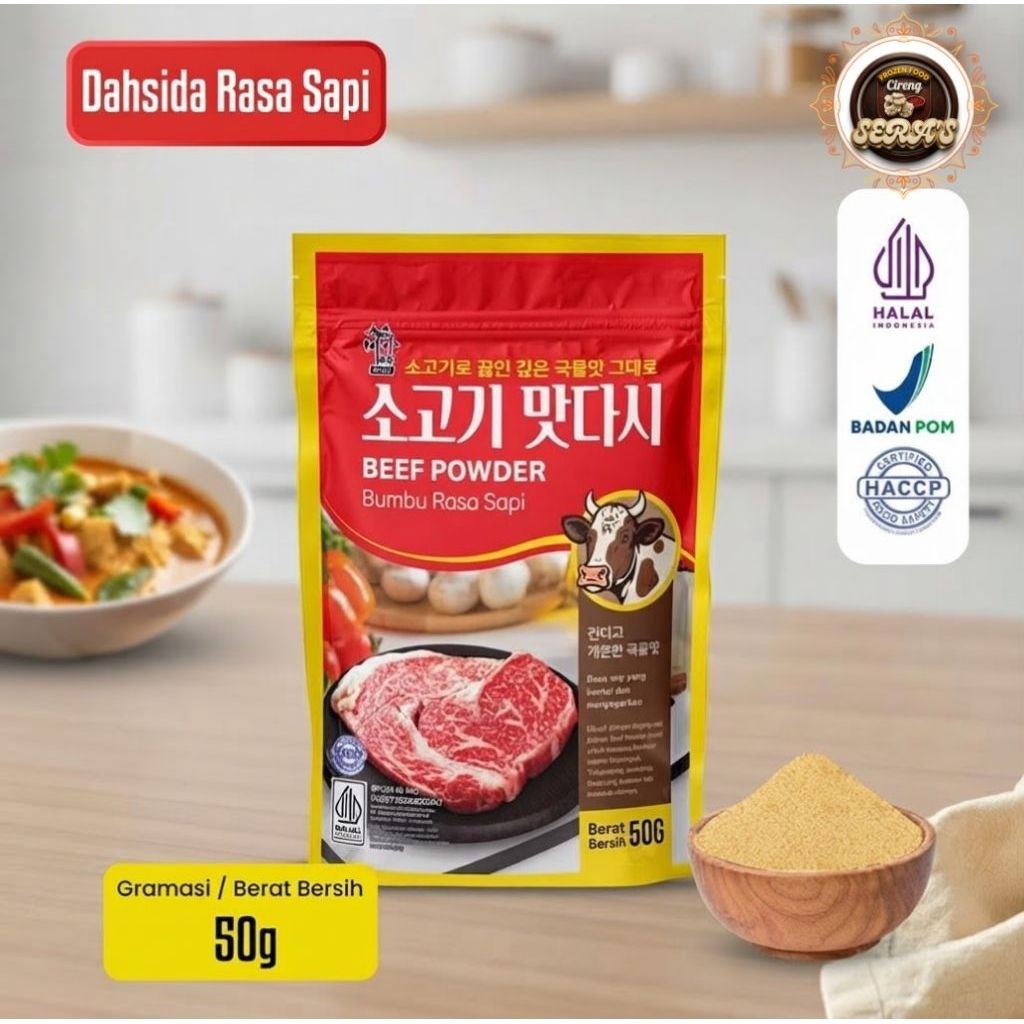 (HALAL) DASHIDA RASA SAPI 50G / SOGOGI DASHIDA SOUP STOCK / BUBUK SAPI / BUMBU KALDU