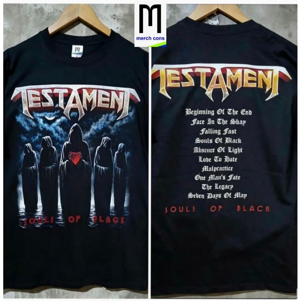 kaos band TESTAMENT/DARKTRON/DEICIDE/SEPULTURA