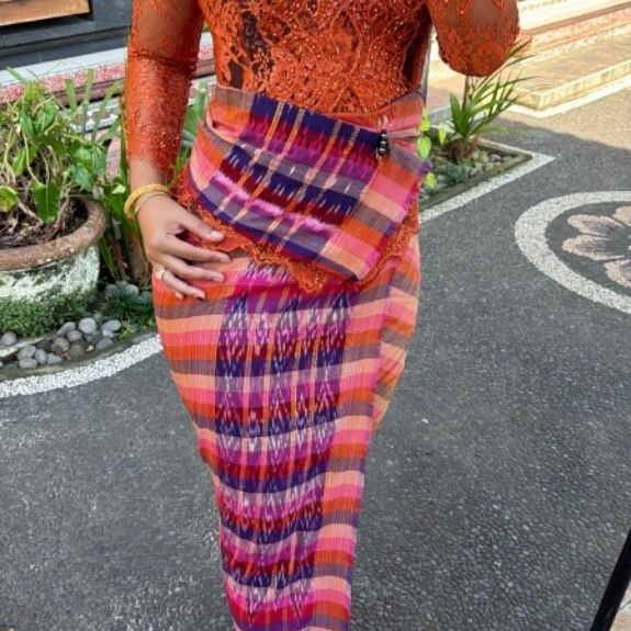 New Endek Cepuk Banyumas set Selendang