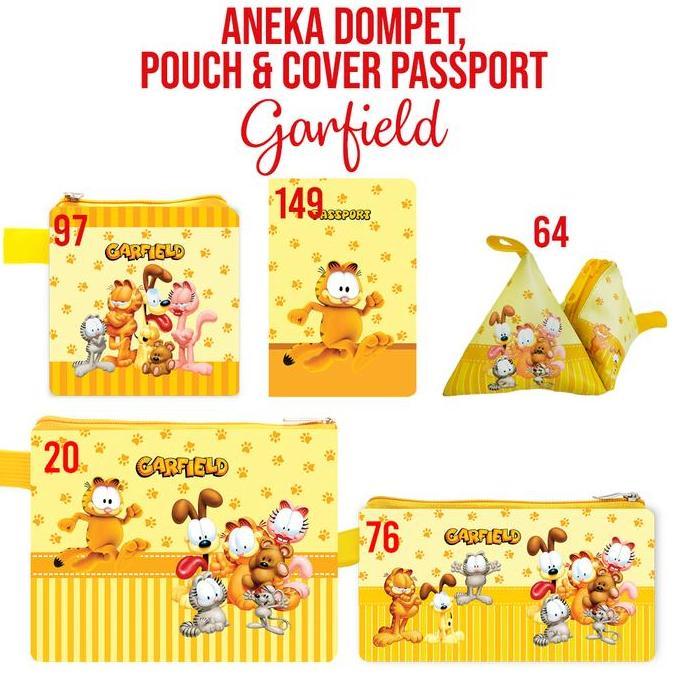 Devani_olshop - Mini Wallet Garfield Dompet Koin Dompet Mini Karakter Souvenir Suvenir Ultah