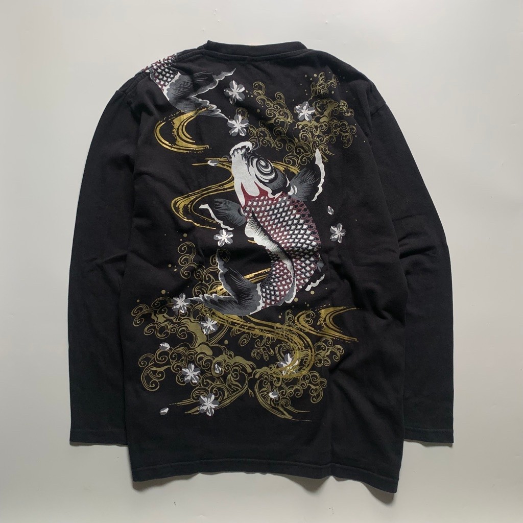 Sukajan Karakuri Japan long sleeve tshirts