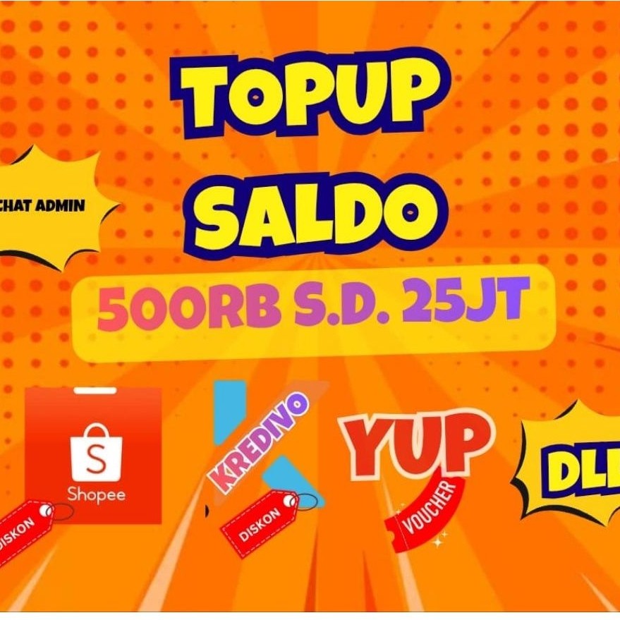 TOP UP Size° isi Saldo/Pulsa Reguler Transfer 1Jt-45Jt Fast - All Operator