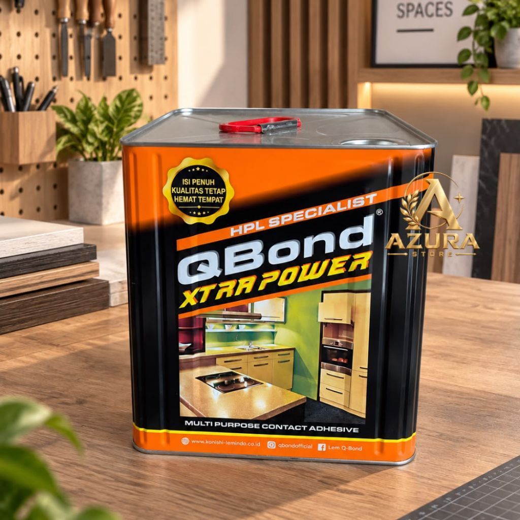Lem kuning serbaguna Qbond Xtra power extra power 10kg Lem HPL Kuning Specialist Q bond Xtra Power S