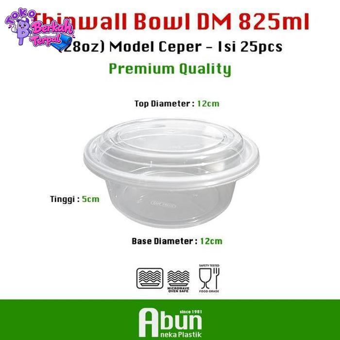 Thinwall Bowl Ceper 28oz (825ML) DM Isi 25pcs