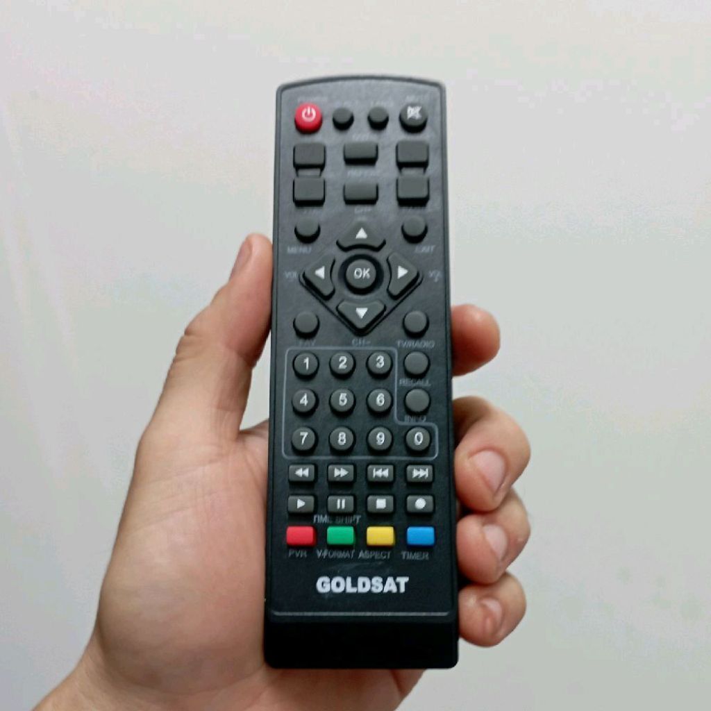 Remote Remot STB DVB-T2 Pengganti Tanpa Setting Goldsat Sonic RC130 Set Top Box Digital TV HD