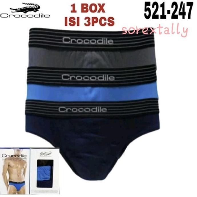 Crocodile Cd Pria Brief Katun 521 - 247 -3pcs