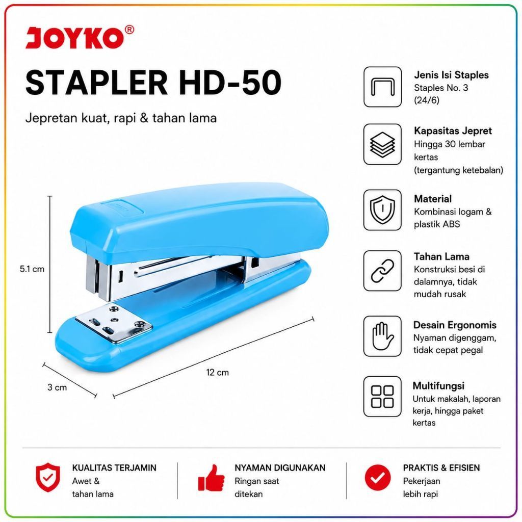 JOYKO STAPLER HD-50 / STAPLER HEKTAR JEPRETAN BESAR HD-50