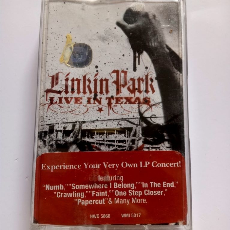 Kaset pita Linkin park LP live in Texas 2017 original second mulus