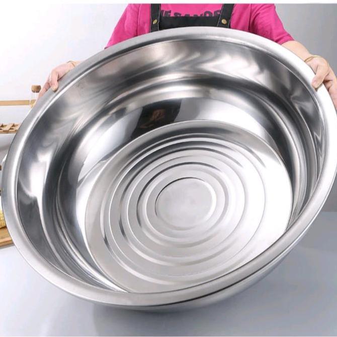 Baskom Stainless Steel Jumbo Baskom Stainless Besar 60cm TSD