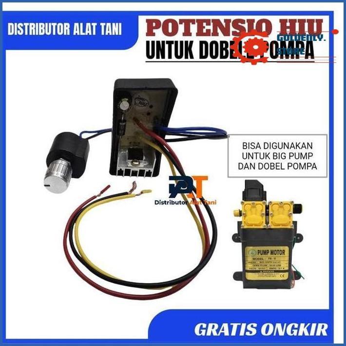 POTENSIO SPRAYER DOUBLE POMPA MERK HIU PENGATURAN KECEPATAN BIG PUMP & DOUBLE PUMP BEST QUALITY