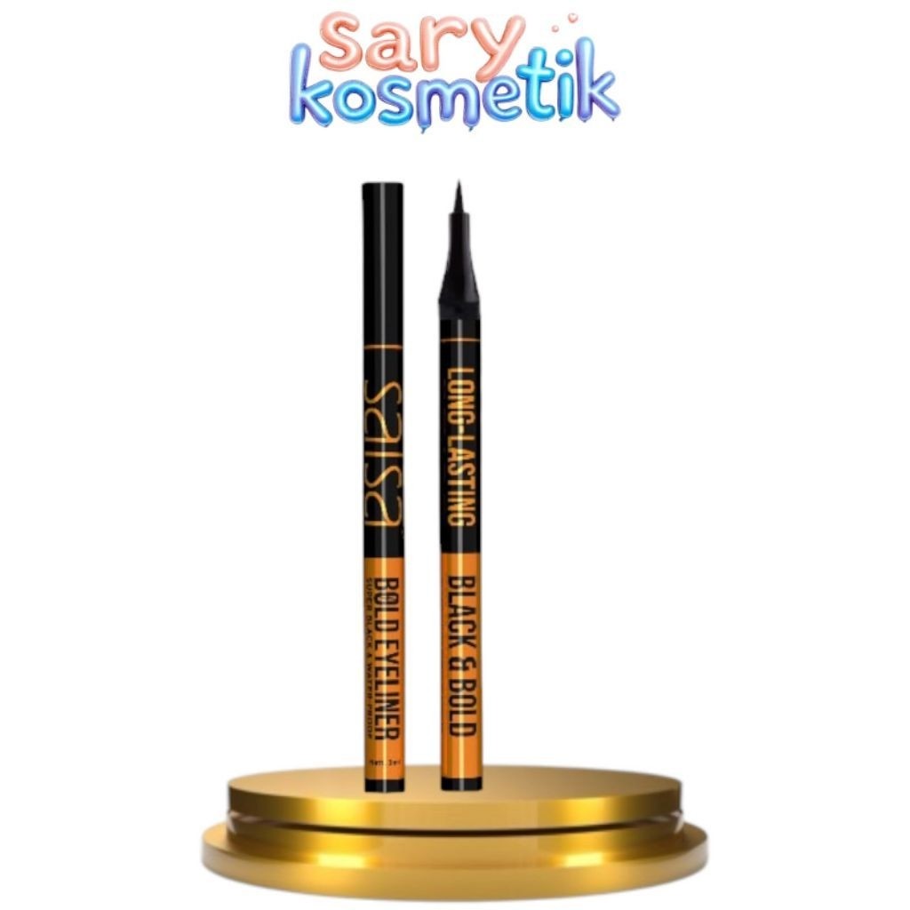 ci.ax] SALSA master bold eyeliner precision pen awet tahan lama tebal dan waterproof